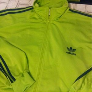 Adidas track suit jacket men's L